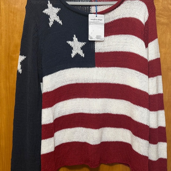 Wooden Ships FLAG ROLLNECK COTTON size X/L Cotton - Picture 3 of 9